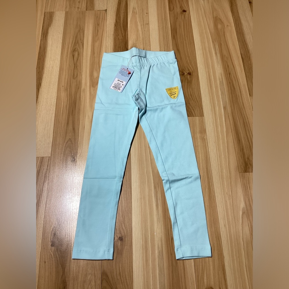 Cat & Jack Girls Light Blue Leggings (XS 4/5)